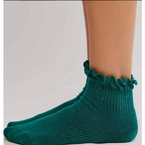 FP Movement Classic Ruffle Socks NWT Midnight Jade